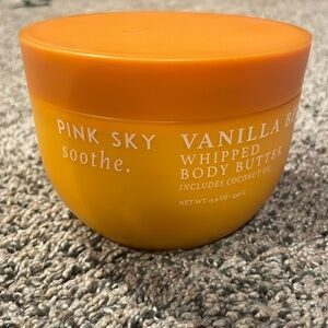 Never Used Pink Sky Soothe Vanilla Bean Whipped Body Butter with Coconut Oil